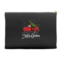 Merry Christmas Truck Red With Tree Xmas Pajama Funny Gifts Tank Top Accessory Pouches | Artistshot