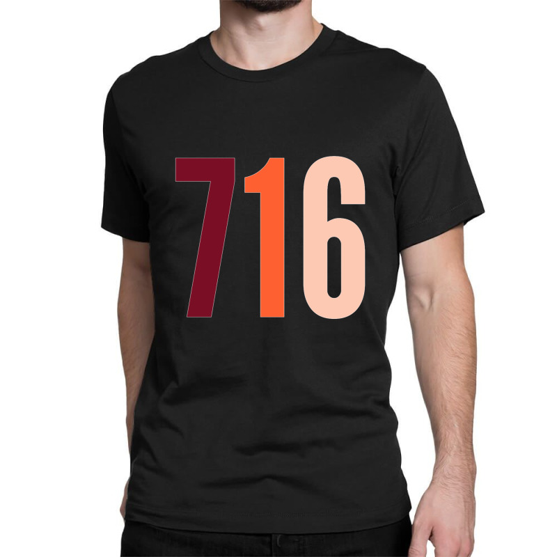 716 Area Code Zip Code Location Light Pastelle Classic T-shirt by cm-arts | Artistshot