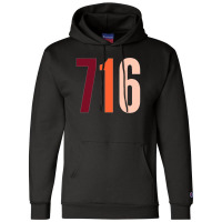 716 Area Code Zip Code Location Light Pastelle Champion Hoodie | Artistshot