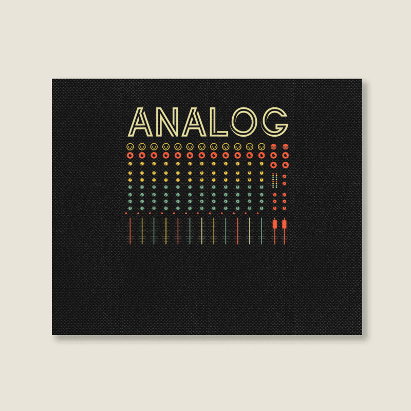 Retro Modular Synthesizer Analog Music Synth Landscape Canvas Print | Artistshot