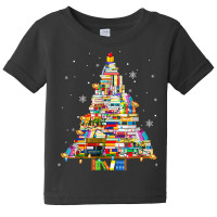 Christmas Library Tree Lights For Librarian And Book Lover T Shirt Baby Tee | Artistshot