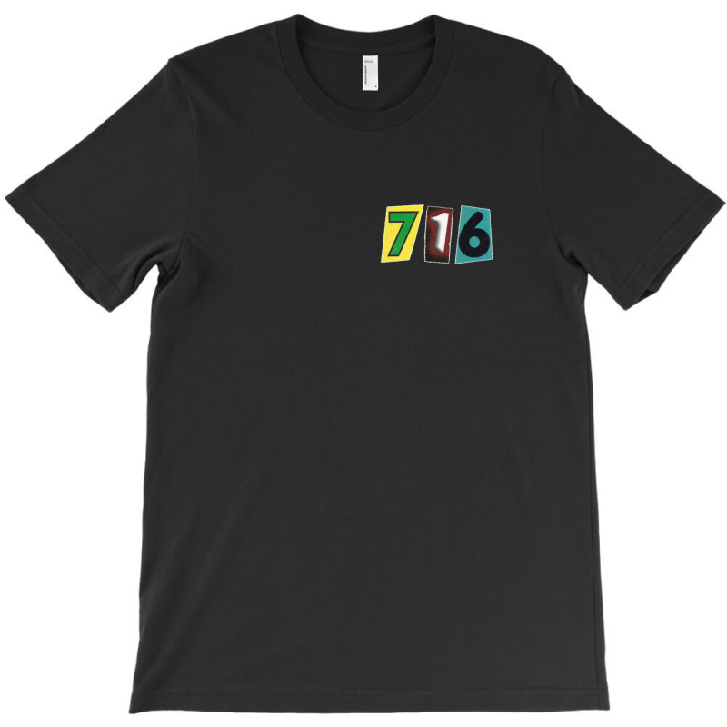 716 Area Code Zip Code Location Scrapbook T-shirt | Artistshot