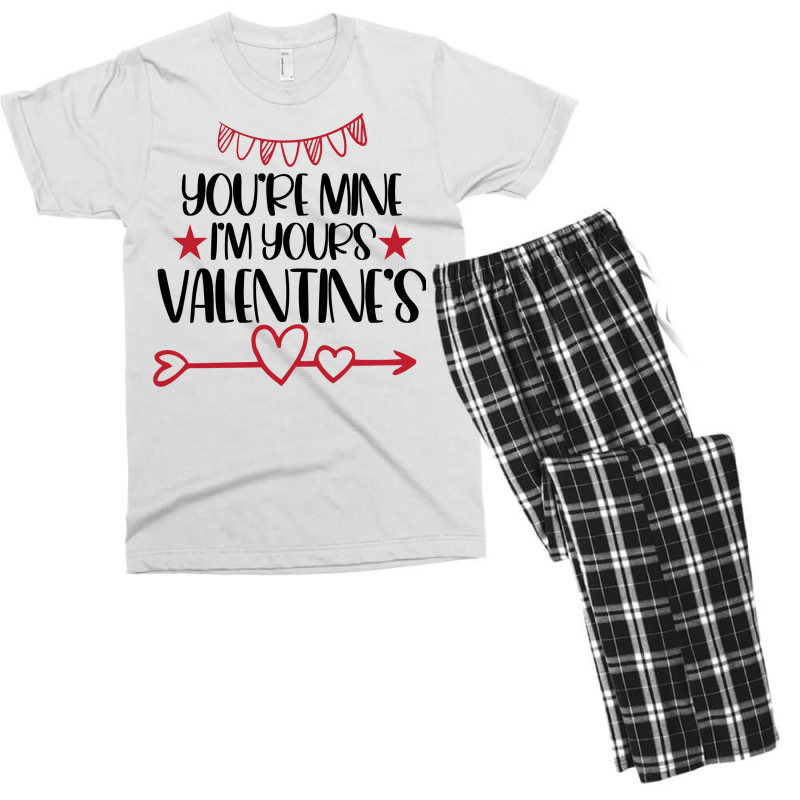 You're Mine I'm Yours Valentine's Men's T-shirt Pajama Set by kstrendy | Artistshot