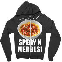 Spegy N Merbls Spaghetti And Meatballs Zipper Hoodie | Artistshot