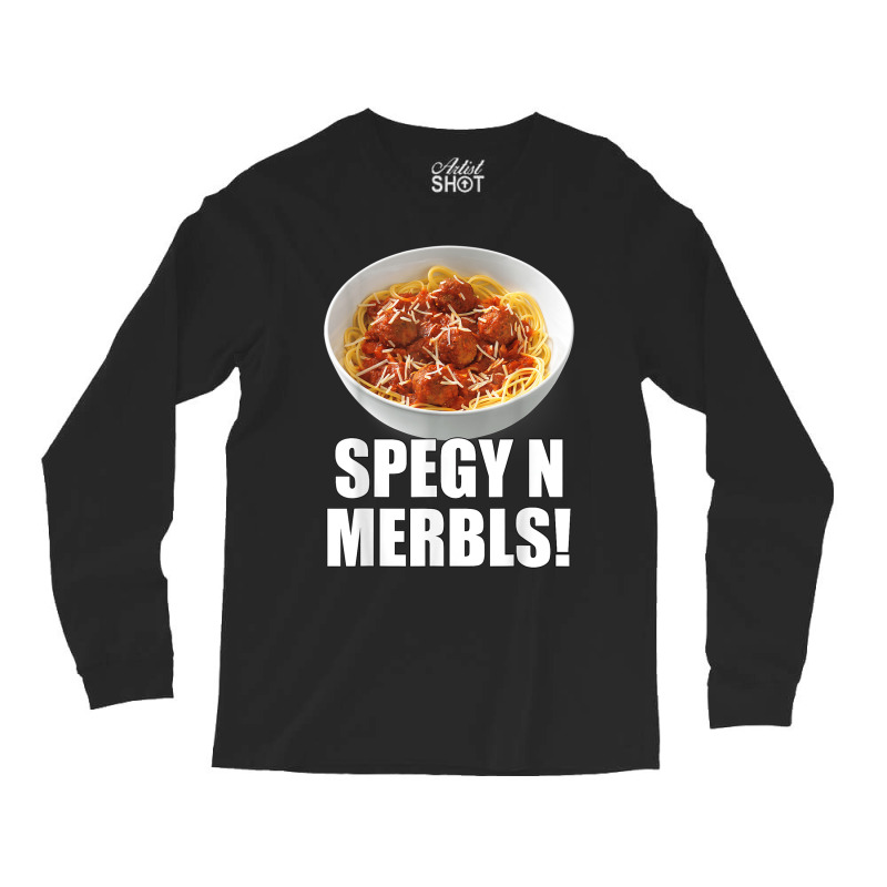 Spegy N Merbls Spaghetti And Meatballs Long Sleeve Shirts by jesusvega | Artistshot