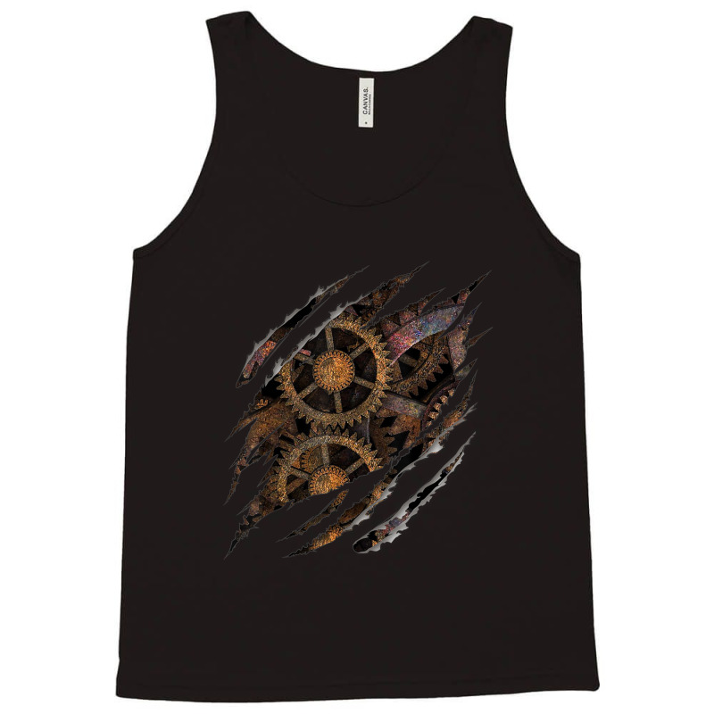 Steampunk Clockwork T Shirt Mechanical Gears Gift Tank Top by ReginaldLewisMay | Artistshot