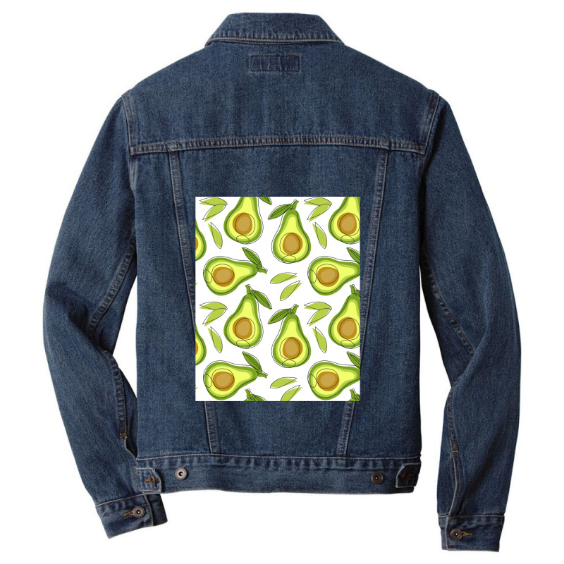 Cartoon Fruits And Adorable Soft Kiwi Men Denim Jacket | Artistshot