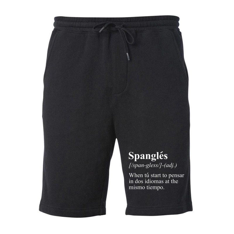 English Spanish Bilingual Teacher Definition Fleece Short by cm-arts | Artistshot