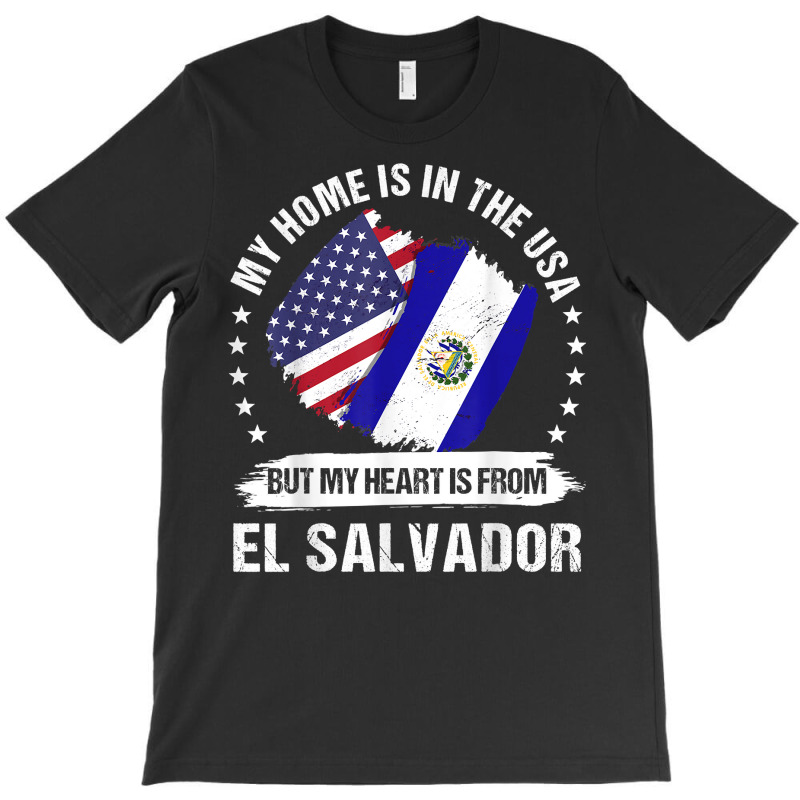 American Patriot El Salvador Flag American Salvadoran Roots T Shirt T-Shirt by hapusajehae | Artistshot