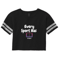 Every Sport Has A Story (story Book) Scorecard Crop Tee | Artistshot