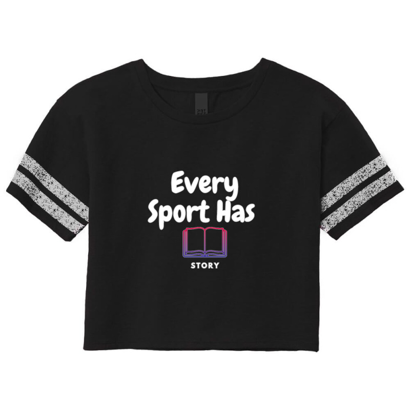 Every Sport Has A Story (story Book) Scorecard Crop Tee by cm-arts | Artistshot