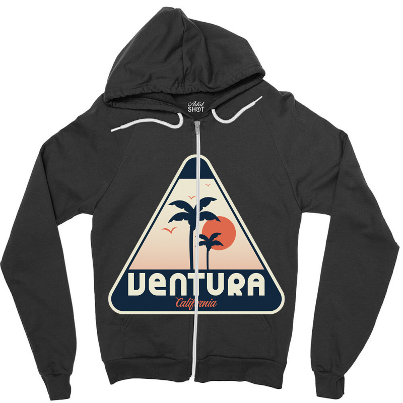 Ventura California Zipper Hoodie by kentuckykonpha9 | Artistshot