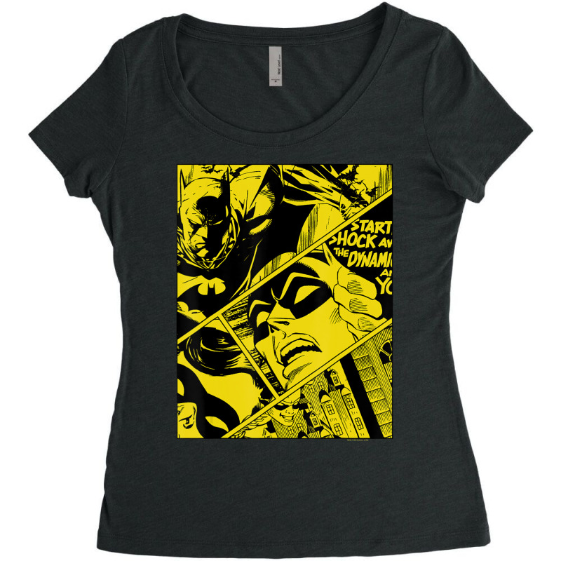 B.at.man 80 Years Panels Women's Triblend Scoop T-shirt by beargoalcatcow | Artistshot