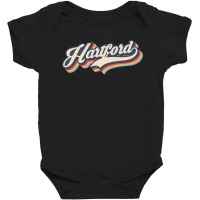 I Love Hartford City Usa Retro Vintage Baby Bodysuit | Artistshot