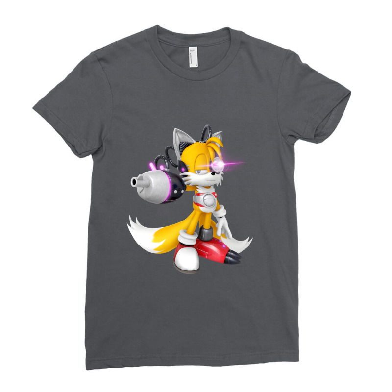 Tails  Miles Hedgehog Ladies Fitted T-Shirt by Hello Asa | Artistshot