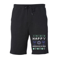 Happy Hanukkah Fleece Short | Artistshot