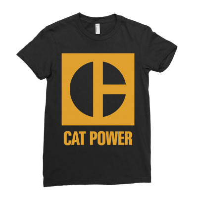 Cat Power Ladies Fitted T-shirt Designed By Giziara