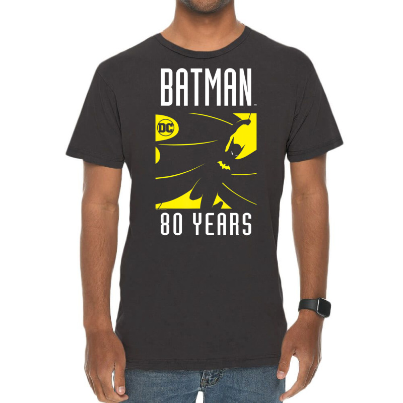 B.at.man 80 Years Vintage T-Shirt by beargoalcatcow | Artistshot