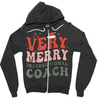 Merry Instructional Coach Christmas Instructional Coaching Raglan Base Zipper Hoodie | Artistshot