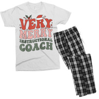 Merry Instructional Coach Christmas Instructional Coaching Raglan Base Men's T-shirt Pajama Set | Artistshot