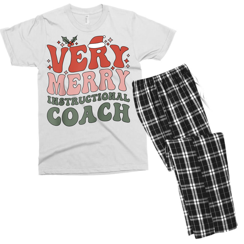 Merry Instructional Coach Christmas Instructional Coaching Raglan Base Men's T-shirt Pajama Set | Artistshot