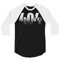 Atlanta 404 Area Code Skyline Atl Georgia Vintage T Shirt 3/4 Sleeve Shirt | Artistshot