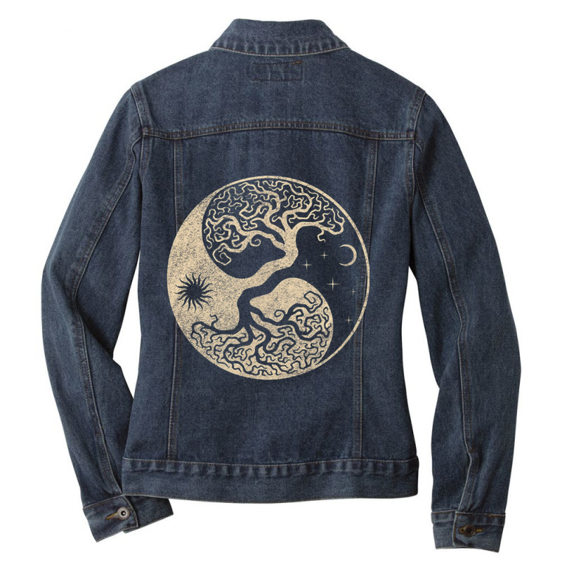 Viking Odin Wotan Norse Mythology Warrior Ladies Denim Jacket by CurtisStout | Artistshot