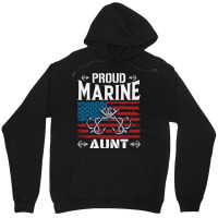 Marine Aunt Proud Marine Aunt United States Of America Military Unisex Hoodie | Artistshot