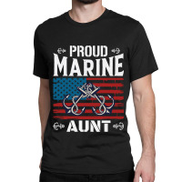 Marine Aunt Proud Marine Aunt United States Of America Military Classic T-shirt | Artistshot