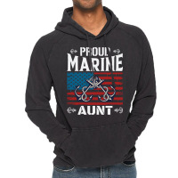 Marine Aunt Proud Marine Aunt United States Of America Military Vintage Hoodie | Artistshot