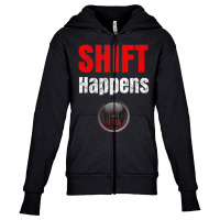 Car Guy Shift Happens Manual Transmission Vintage Youth Zipper Hoodie | Artistshot