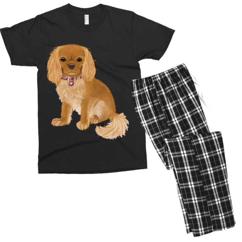 Cavalier King Charles Spaniel Ruby Cavalier King Charles Spaniel Origi Men's T-shirt Pajama Set | Artistshot