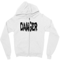 Danger Zipper Hoodie | Artistshot