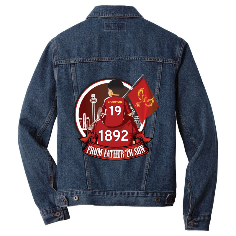 Liverpool From Father To Son Classic Men Denim Jacket | Artistshot