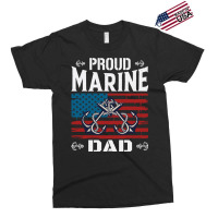 Marine Dad Proud Marine Dad United States Of America Military Exclusive T-shirt | Artistshot