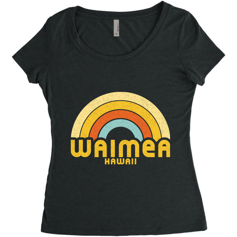 Waimea Hawaii Women's Triblend Scoop T-shirt by kentuckykonpha9 | Artistshot