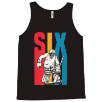 Retro 6 Year Old Ice Hockey Goalie 6th Birthday Party Supply Tank Top | Artistshot