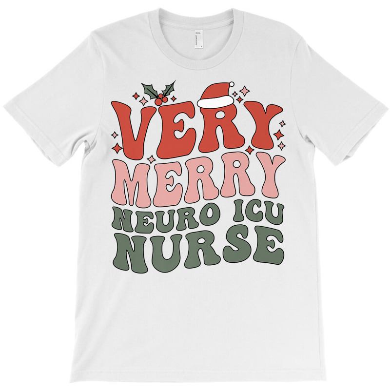 Merry Neuro Icu Nurse Christmas Neuro Icu Nursing Xmas Party Premium T T-shirt | Artistshot