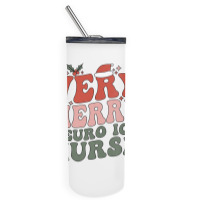 Merry Neuro Icu Nurse Christmas Neuro Icu Nursing Xmas Party Premium T Skinny Tumbler | Artistshot