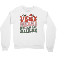 Merry Neuro Icu Nurse Christmas Neuro Icu Nursing Xmas Party Premium T Crewneck Sweatshirt | Artistshot