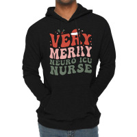 Merry Neuro Icu Nurse Christmas Neuro Icu Nursing Xmas Party Premium T Lightweight Hoodie | Artistshot