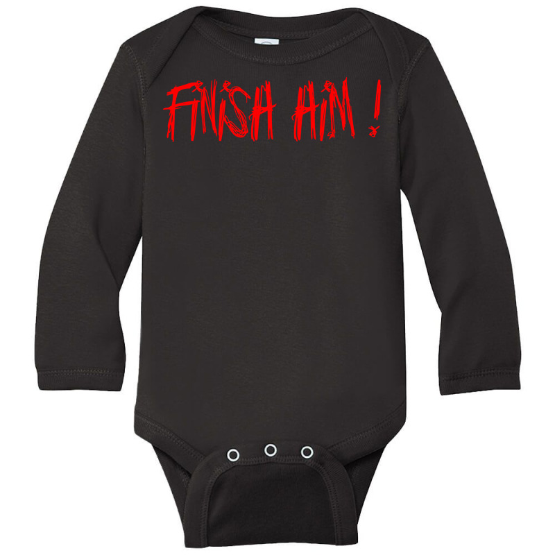 Finish Him Arcade Video Game Long Sleeve Baby Bodysuit by ijjul | Artistshot