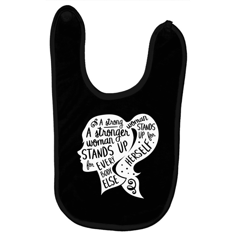 Feminist Feminism Quote Inspirational Strong Women Rights Baby Bibs by cm-arts | Artistshot