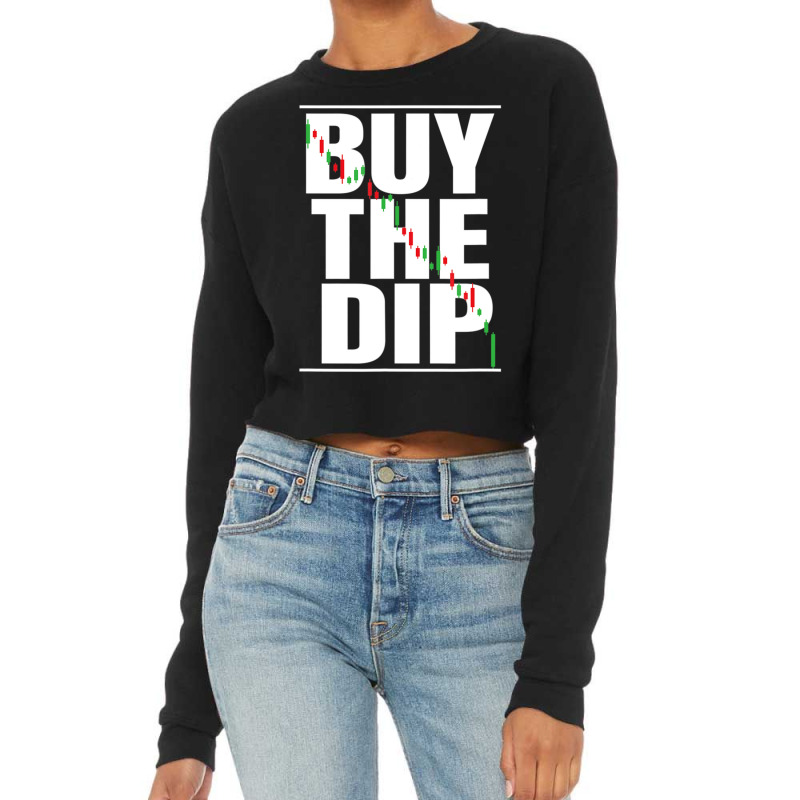 Finance Graph Capitalism Trading Day Trader Bull Buy The Dip Cropped Sweater by cm-arts | Artistshot