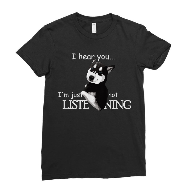 Siberian Husky Dog Husky Dog Lovers Ladies Fitted T-Shirt by RomanMikolyants | Artistshot