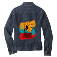 Gramophone Ladies Denim Jacket | Artistshot