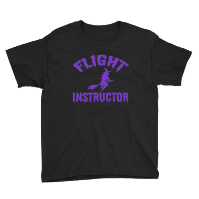 Flight Instructor Witch Youth Tee Designed By Mit4