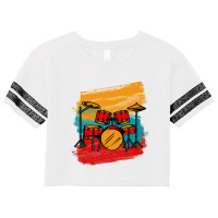 Drumset Scorecard Crop Tee | Artistshot