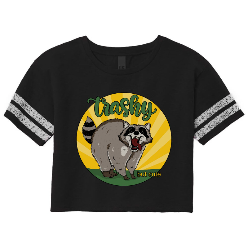 Raccoon - Trashy But Cute-icwag Scorecard Crop Tee by Kenlofu52 | Artistshot