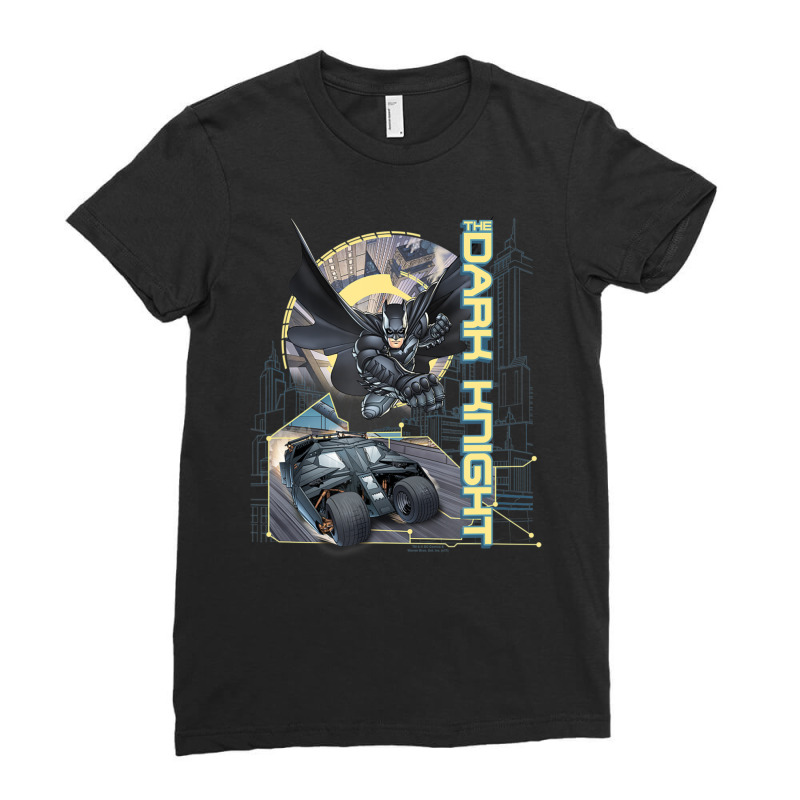 B.at.man Dark K.night City Is Safe Tonight Ladies Fitted T-Shirt by beetcasinomine | Artistshot